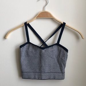 American Apparel striped knit bralette